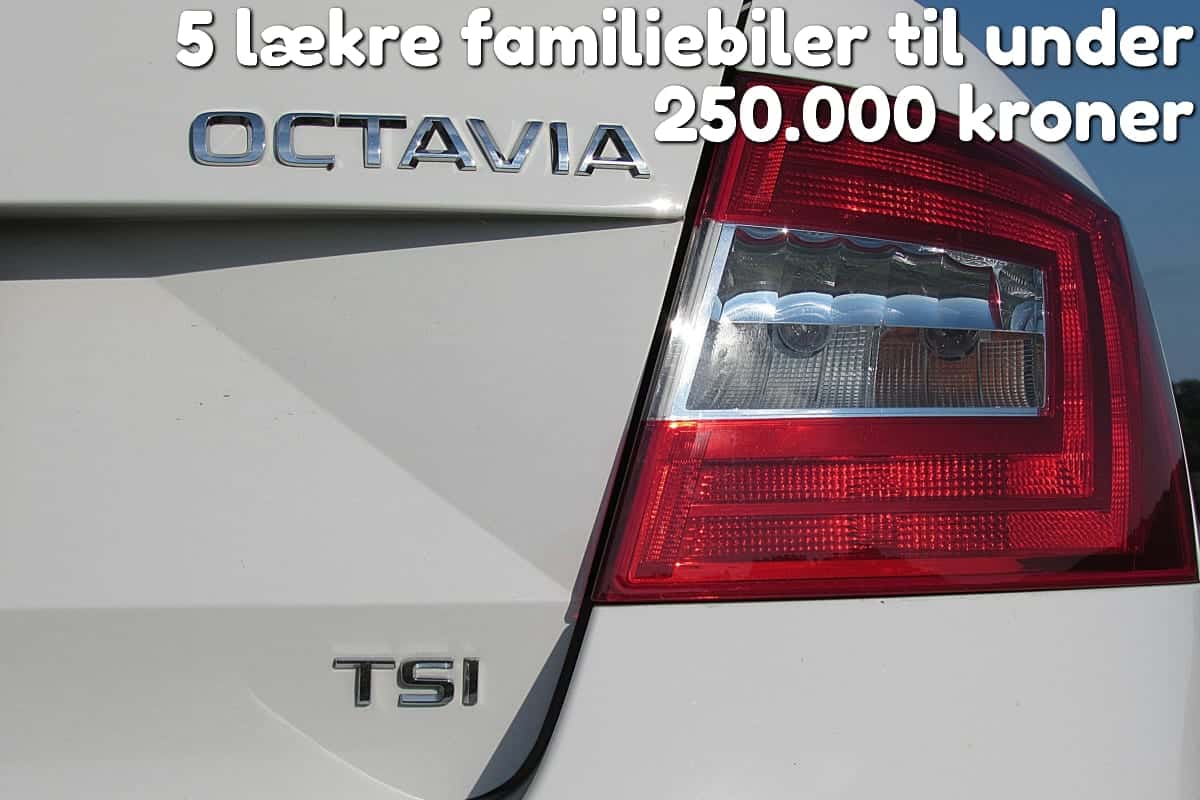 5 lækre familiebiler til under 250.000 kroner